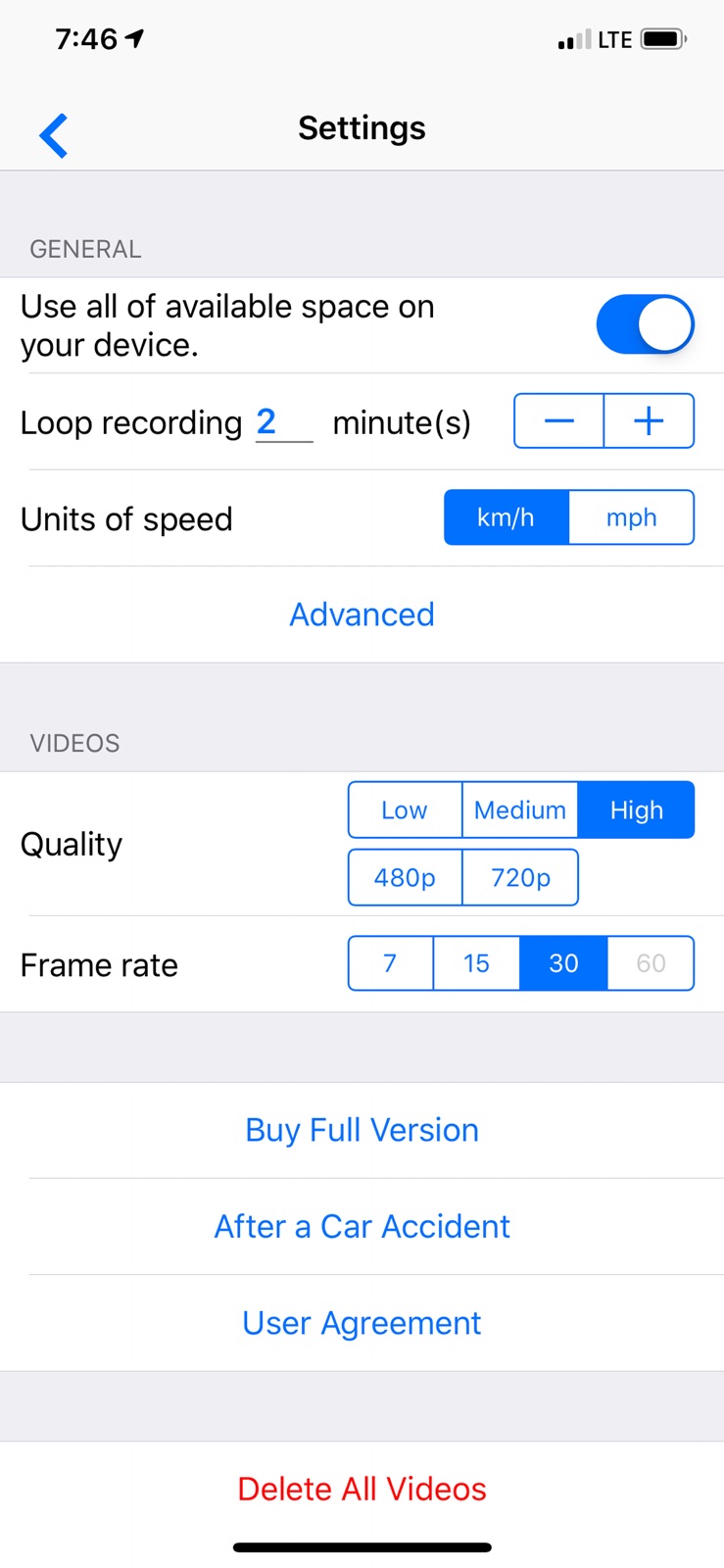 Smart Dash Cam iphone screenshot 3