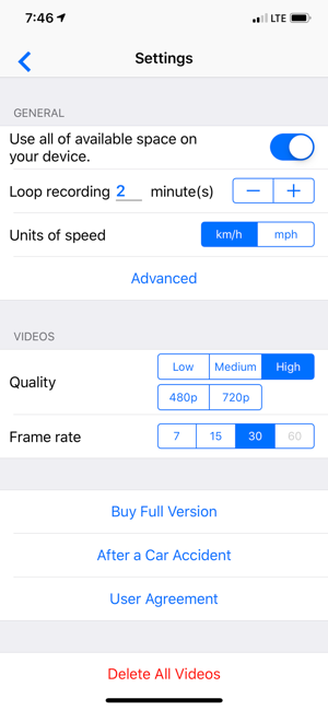 Smart Dash Cam Screenshot