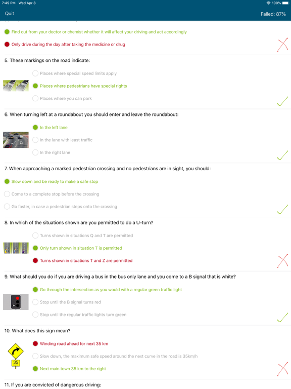 Screenshot #6 pour Driver licence test QLD