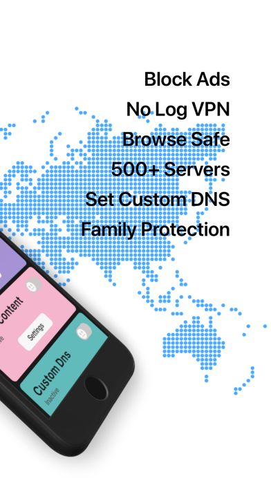 1VPN - VPN, AdBlocker, DNS screenshot 2