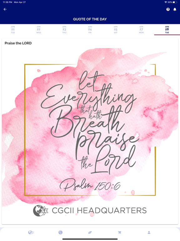 CGC APP iPad screenshot 6 - Lifestyle app