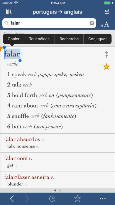 Screenshot #1 pour Ultralingua portugais-anglais