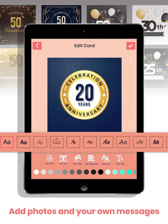 Screenshot #6 pour Anniversary Cards & Frames
