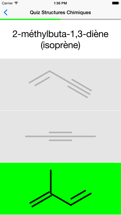 Screenshot #3 pour Quiz Structures Chimiques