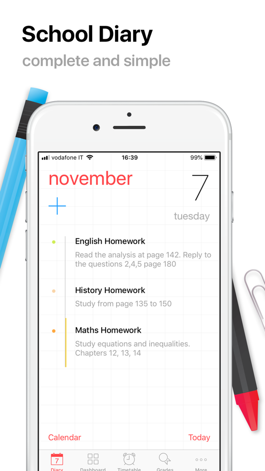 #1. Smart Diary - Student Planner (iOS) 由: Matteo D'Ignazio