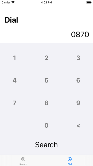 Convert 0870 Screenshot