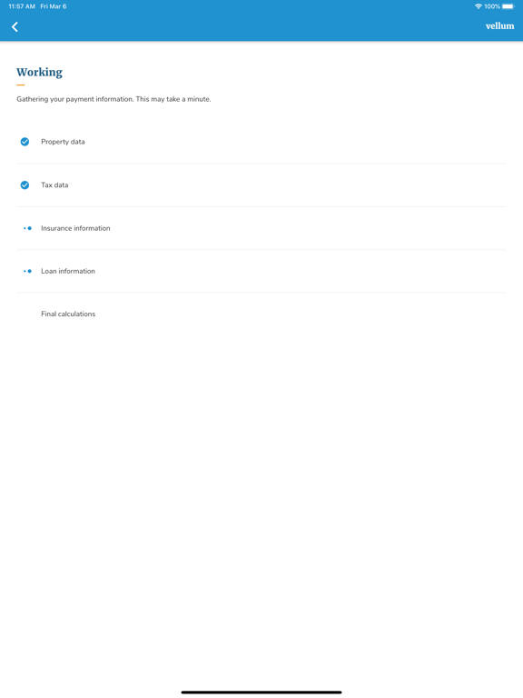 Vellum Mortgage iPad screenshot 4 - Finance app