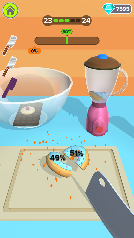 #6. What the Slice (iOS) 由: Zhakaas Games LLP