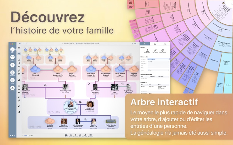 Screenshot #1 pour MacFamilyTree 9