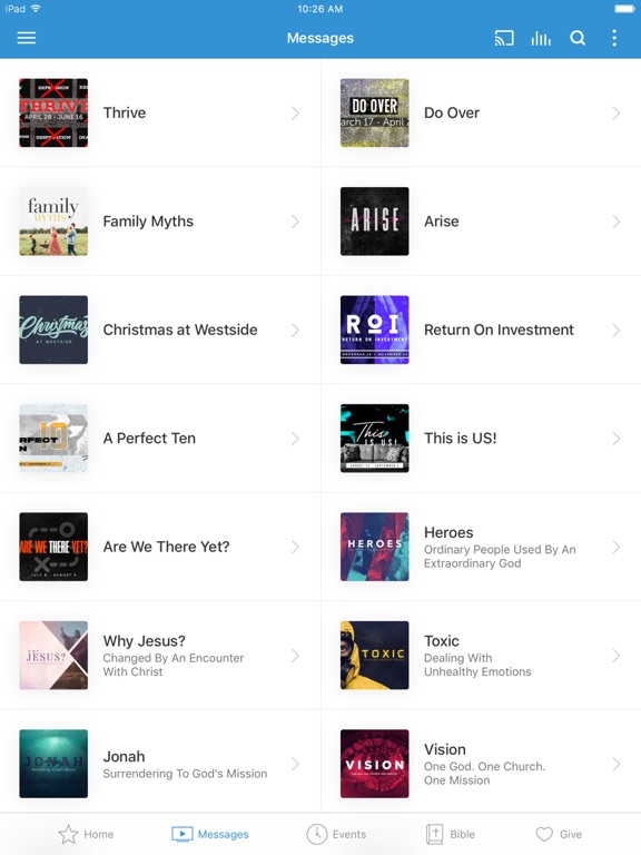Westside Church - Florida iPad screenshot 2 - Education app