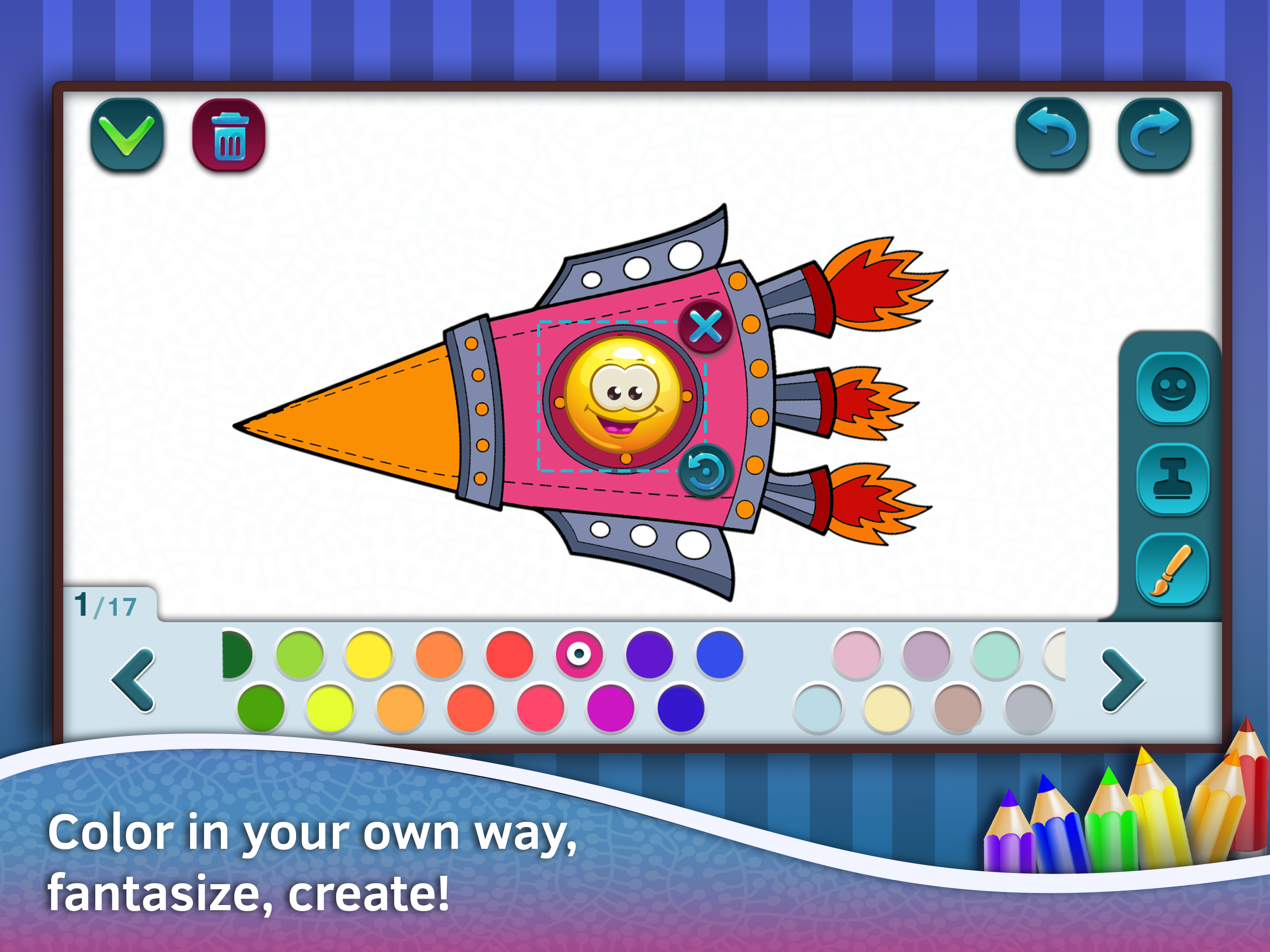 Live coloring book app