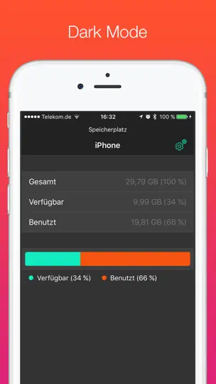 Screenshot von Speicherplatz 3 auf dem iPhone 3