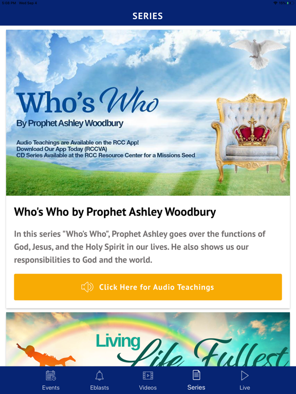 RCCVA iPad screenshot 4 - Lifestyle app