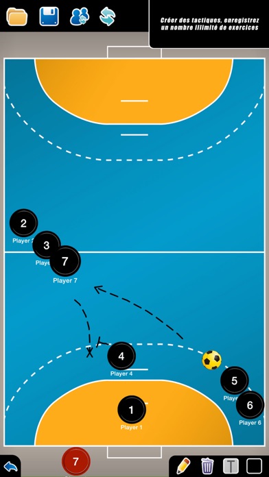 Screenshot #1 pour Planche Tactique: Handball