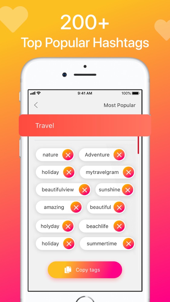 Pro Hot Hashtags for Instagram App for iPhone Free Download Pro Hot