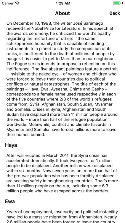 Fugue by Dora Longo Bahia