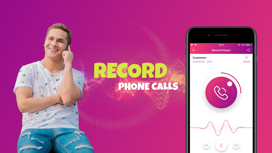 #1. Auto call recorder record app (iOS) 由: LQL Studio One Member Company Limited