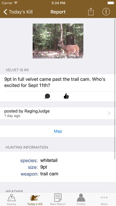 Hunt iReports Screenshot