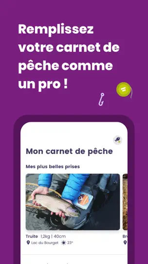 Capture d'écran de Génération Pêche sur iPhone 4