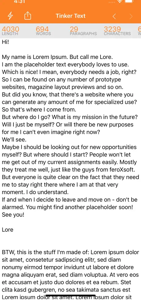 Tinker Text