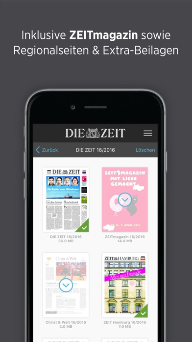 DIE ZEIT E-Paper Screenshot