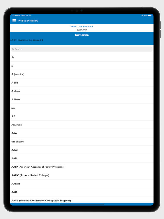 Screenshot #4 pour Offline Medical Dictionary