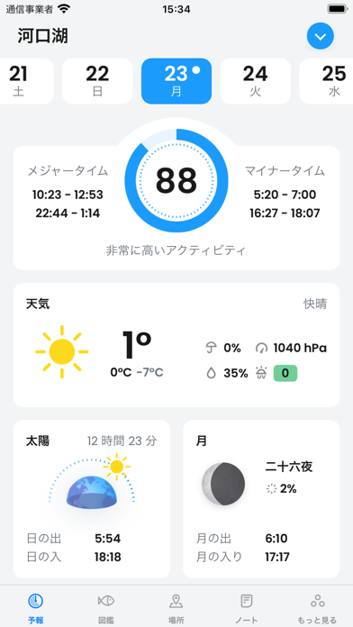 釣り場の天気 のスクリーンショット