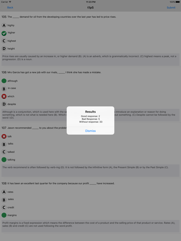 Screenshot #4 pour 29 ReadingTest For TOEIC®