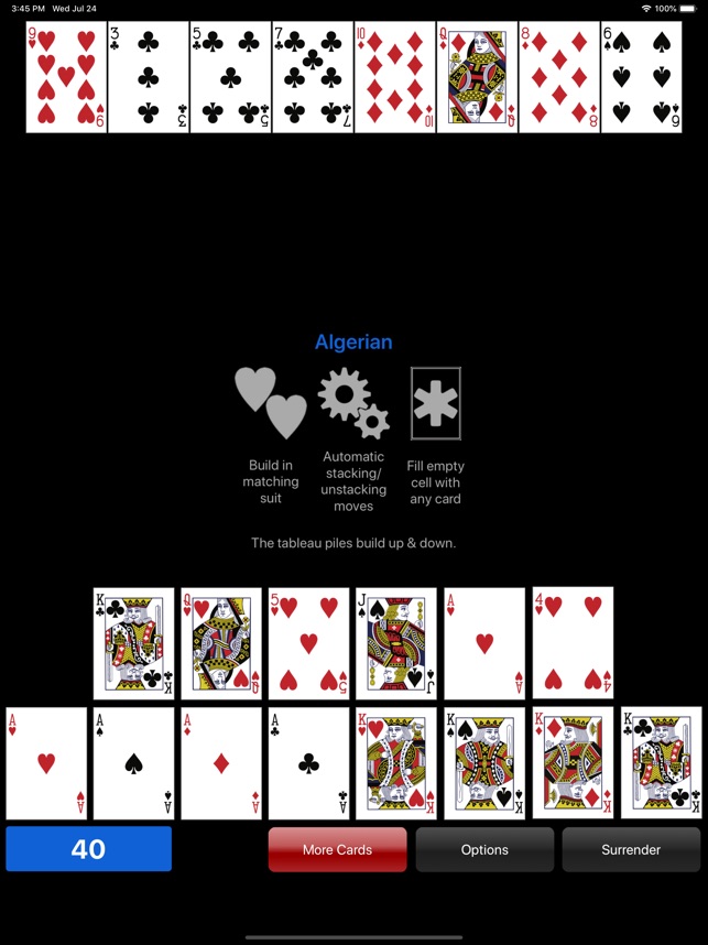 Algerian Patience Solitaire⋆ on the App Store