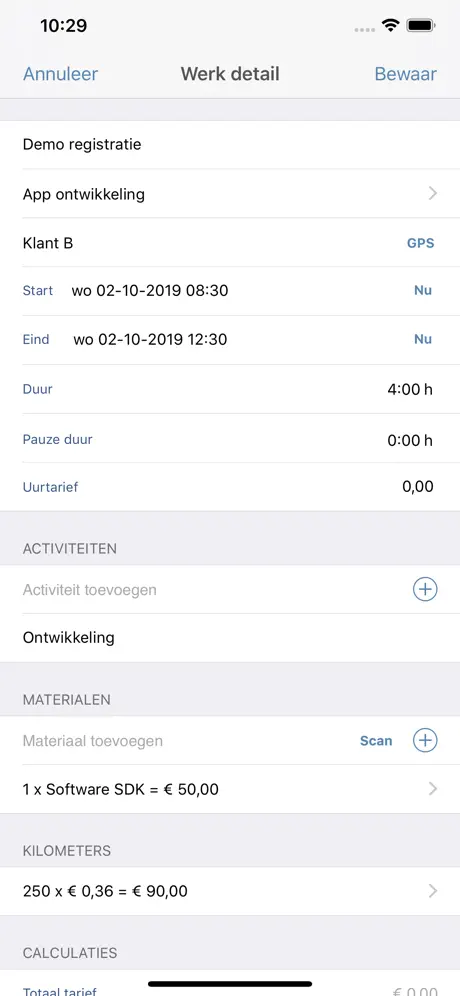 WorkReg, cloud urenregistratie