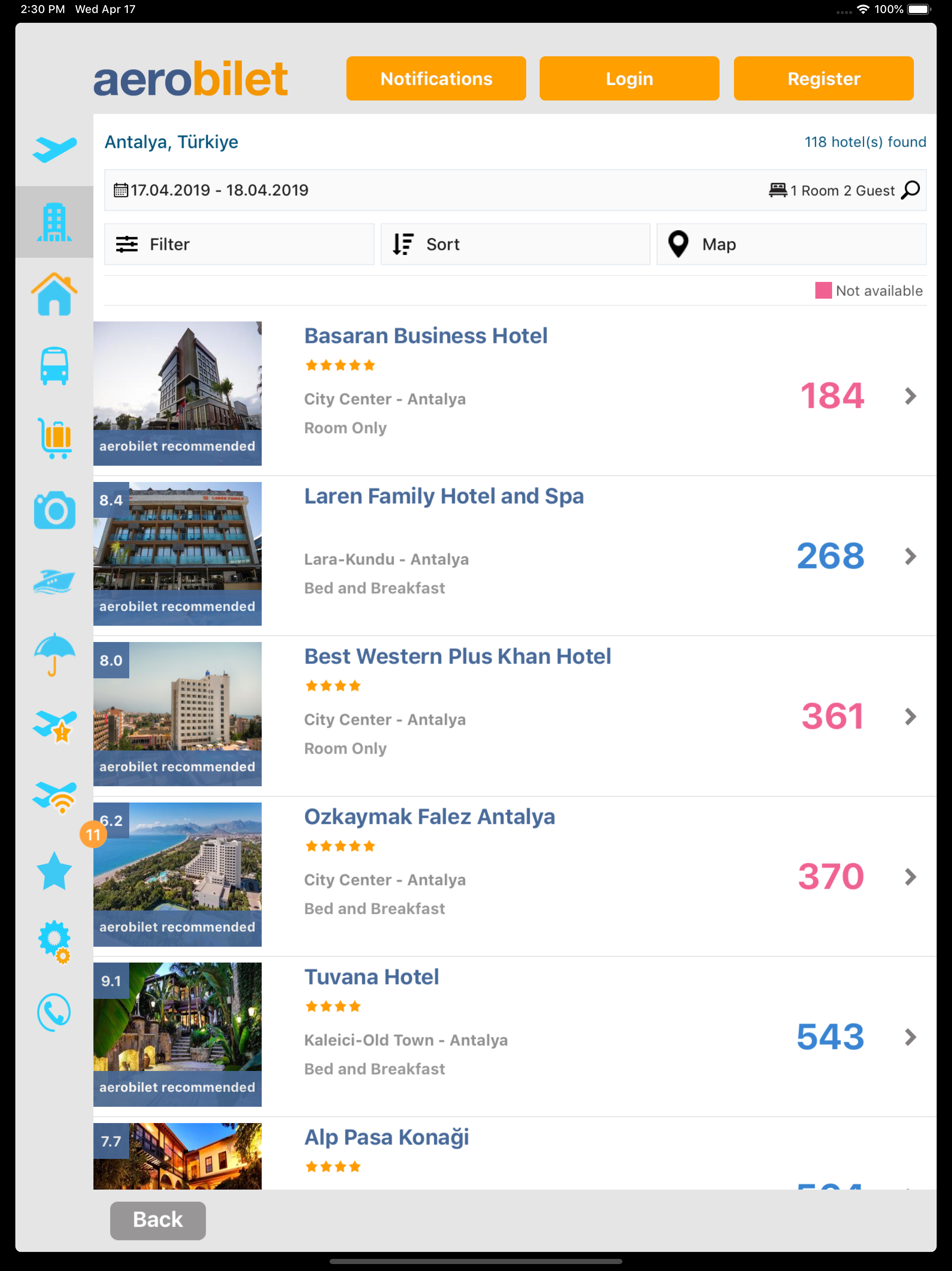 Aerobilet - Flights, Hotels