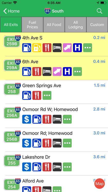 iExit Interstate Exit Guide