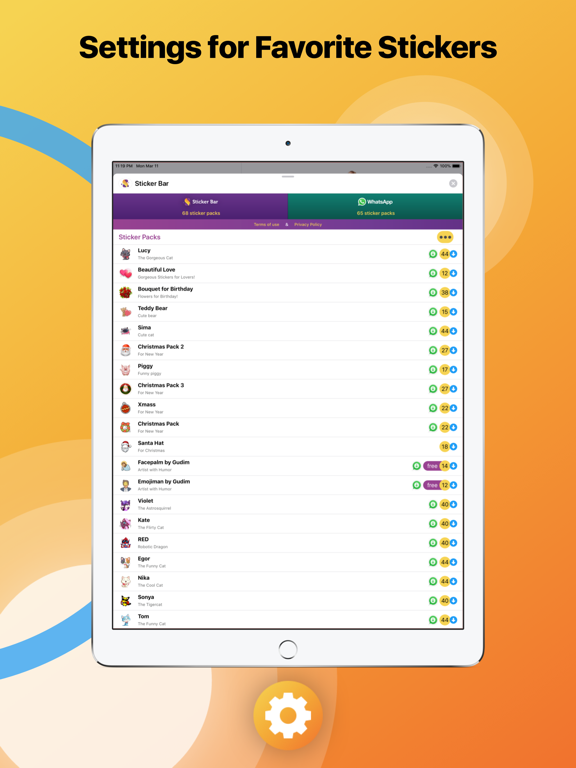 Sticker Bar: Send Еmotions! iPad screenshot 5 - Entertainment app