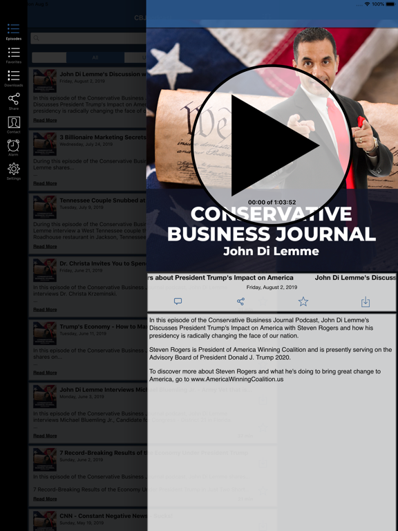 Conservative Business Journal iPad screenshot 2 - News app