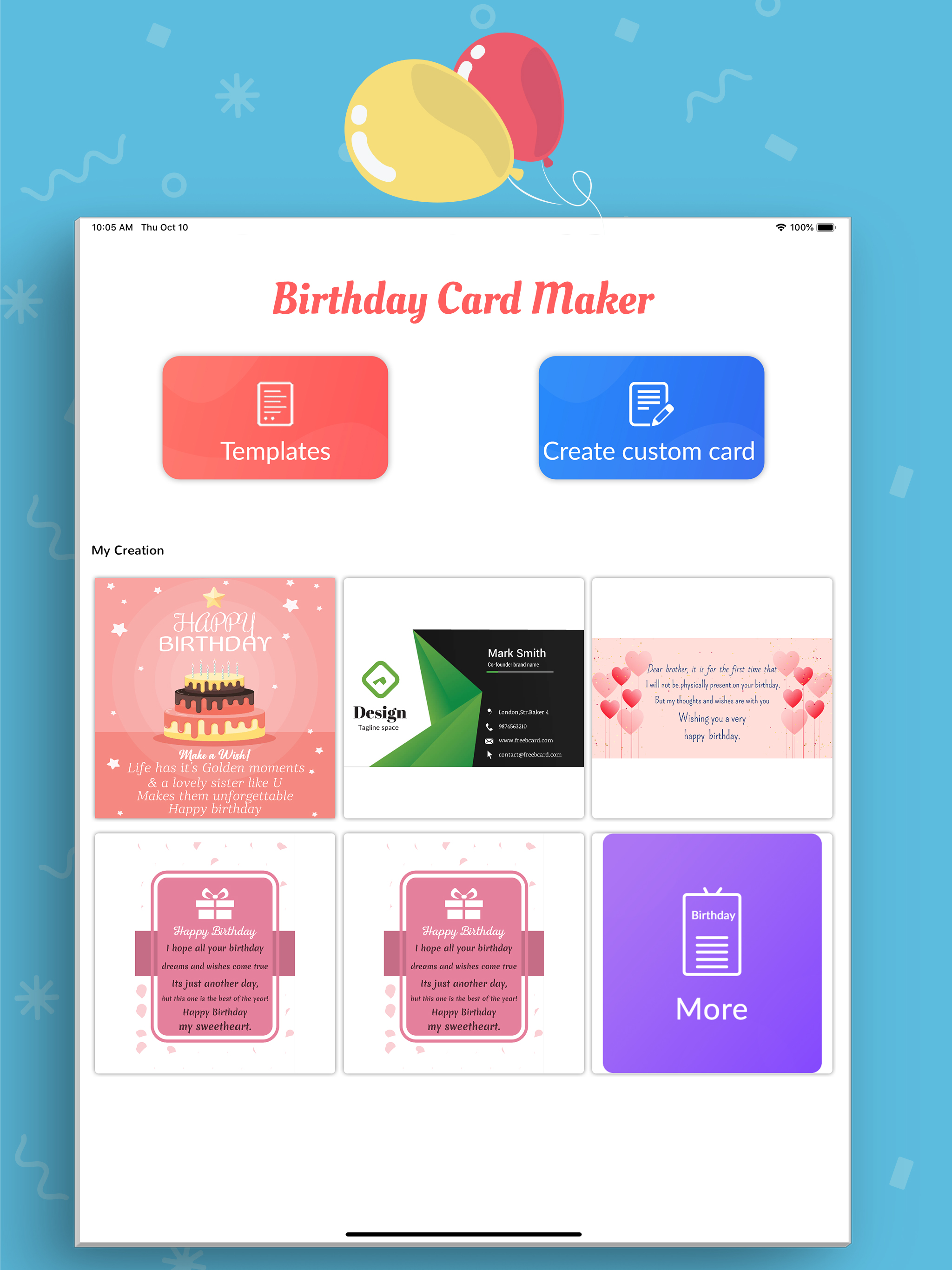 Birthday Card Maker
