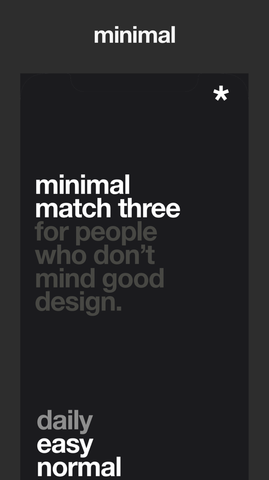 #1. Minimal Match Three (iOS) 由: Zakary Kinnaird