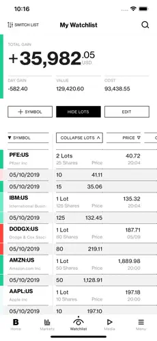 Screenshot 2 Bloomberg: Business News iphone