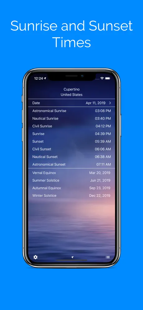 Sunrise and Sunset Times