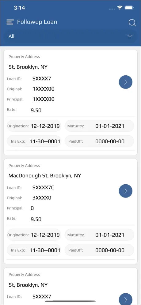 Meyda Loan Tracking