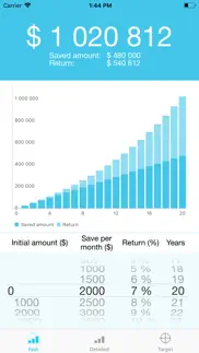 compound interest graph iphone screenshot 1