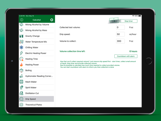 Calcohol iPad screenshot 8 - Utilities app
