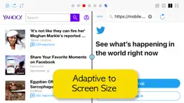 split screen: multitasking web iphone screenshot 4