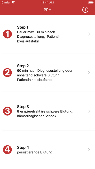 Screenshot #1 pour PPH - Peripartale Blutung