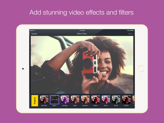 Director - Movie Maker iPad screenshot 4 - Photo & Video app