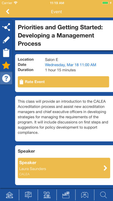 CALEA Conferences screenshot 3