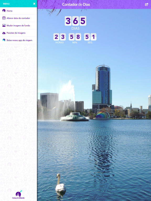 Contador de Dias iPad screenshot 4 - Travel app