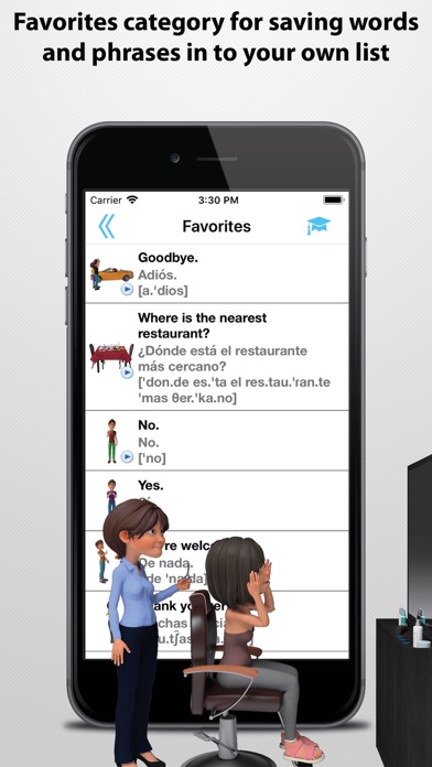 Travel Interpreter Phrasebook Screenshot