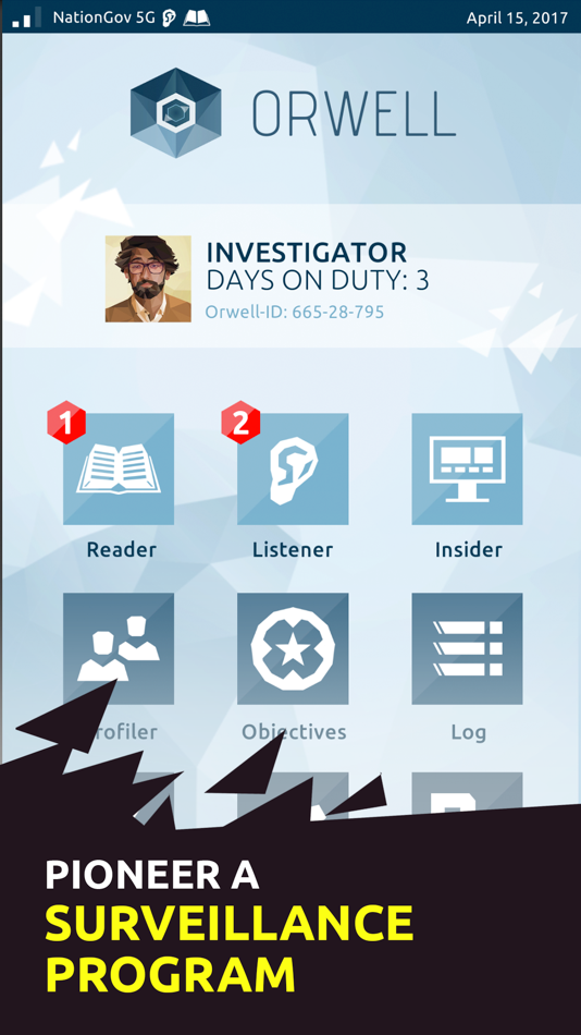 #1. Orwell: Keeping an Eye on You (iOS) Ved: Osmotic Studios GmbH