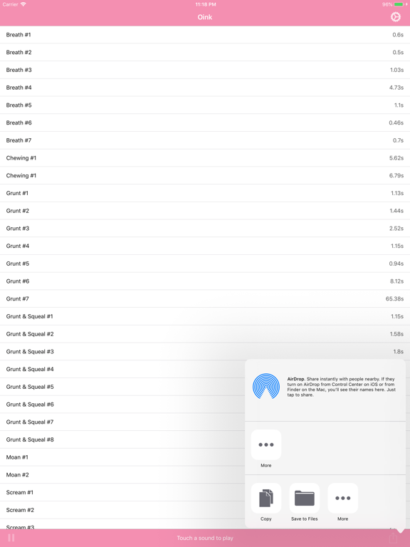 Oink - Pig Sounds iPad screenshot 3 - Entertainment app