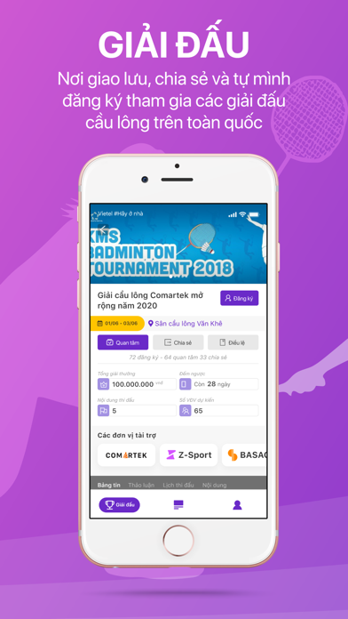Zoominton App Screenshot